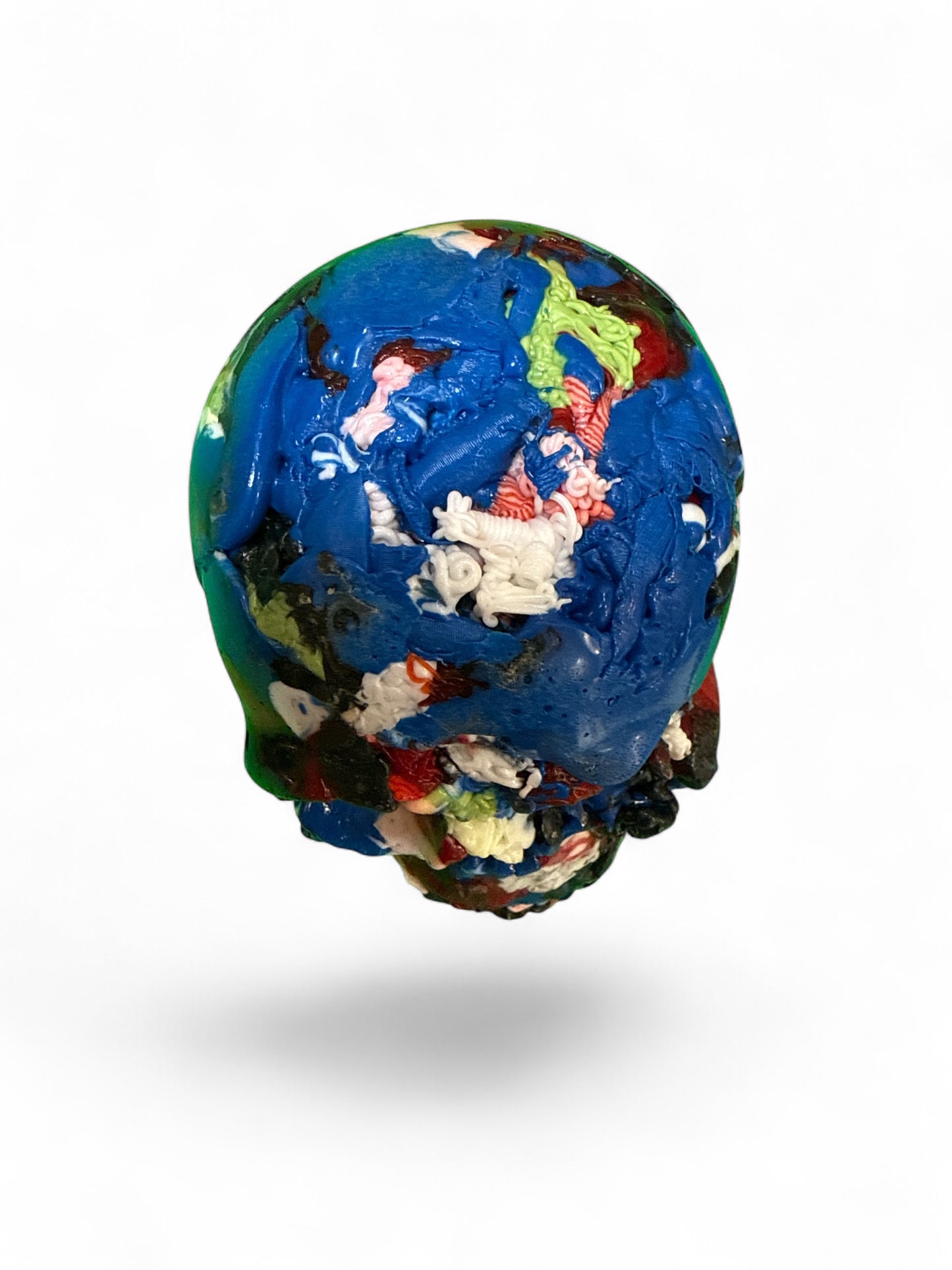 Recycled filament skull