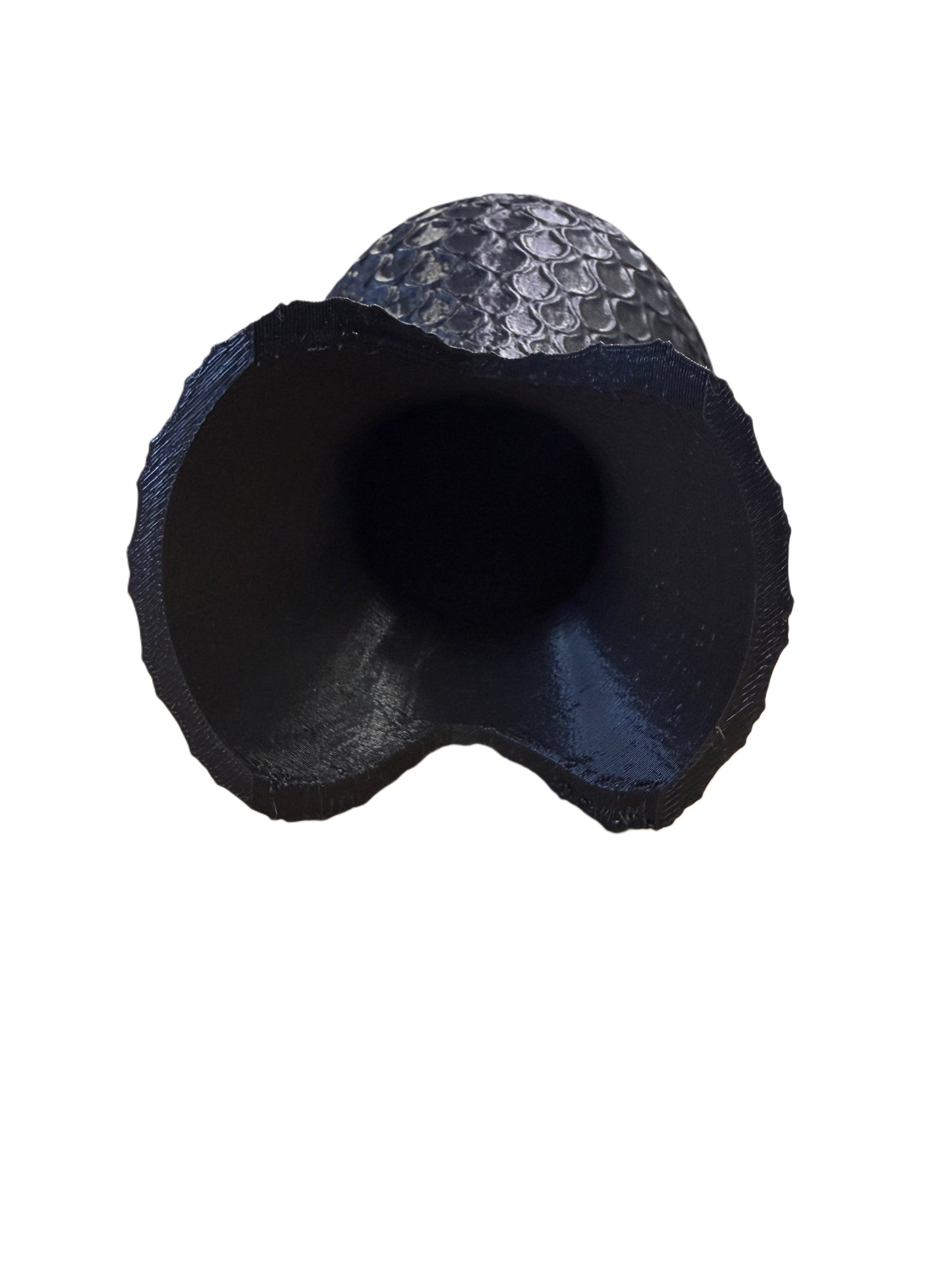 Black patterned large vases