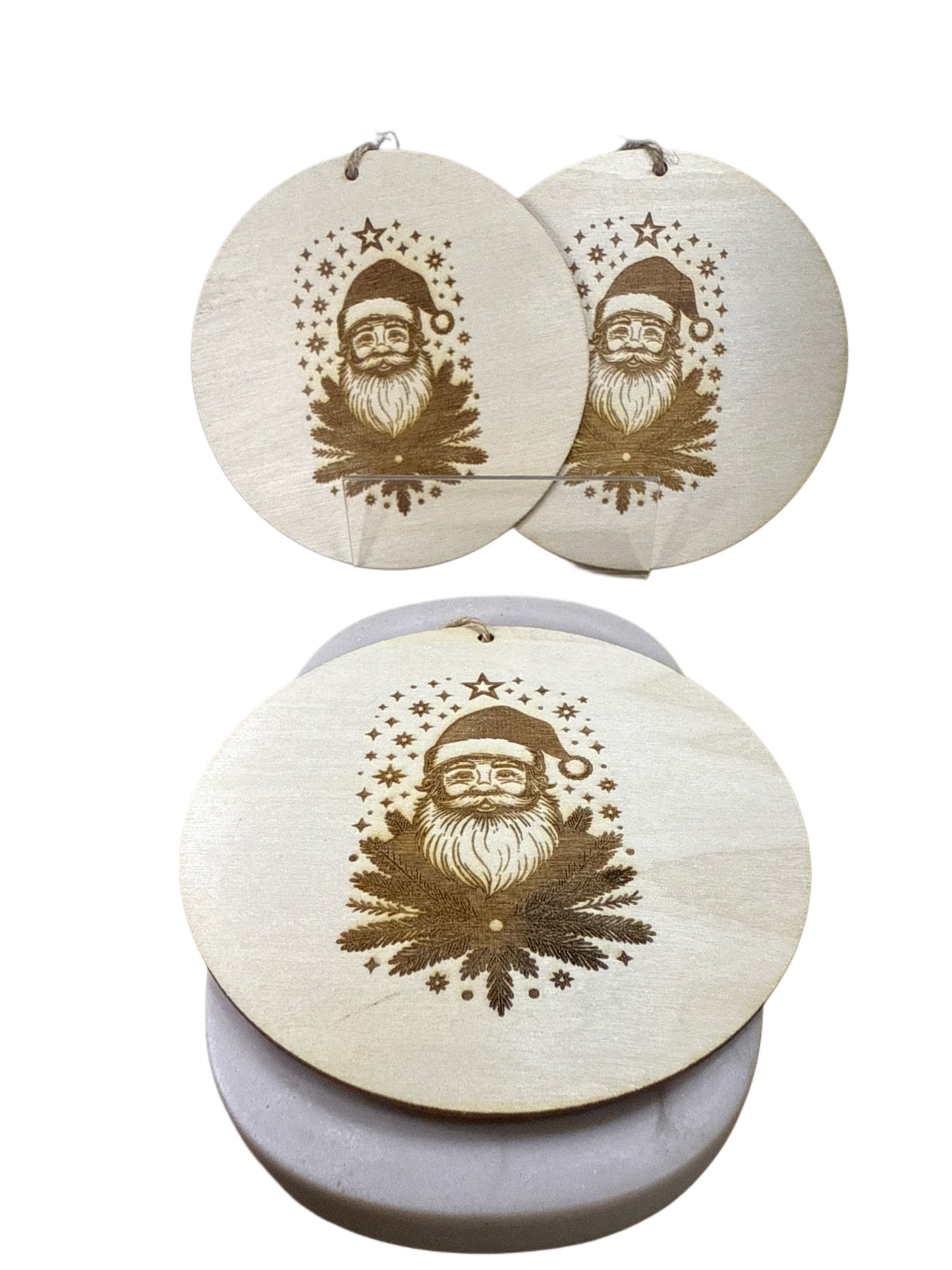 Wooden Christmas Tree Baubles