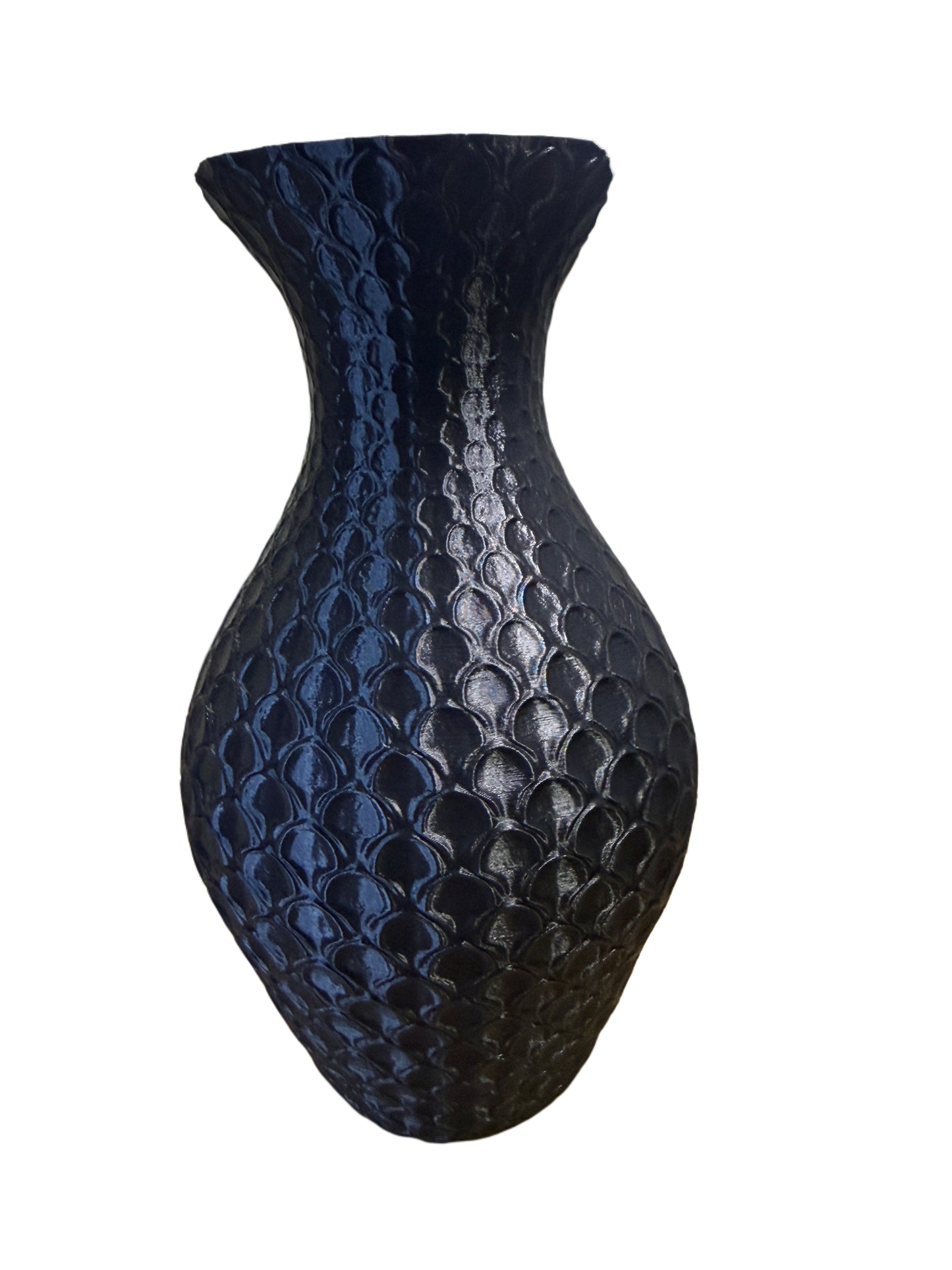 Black patterned large vases