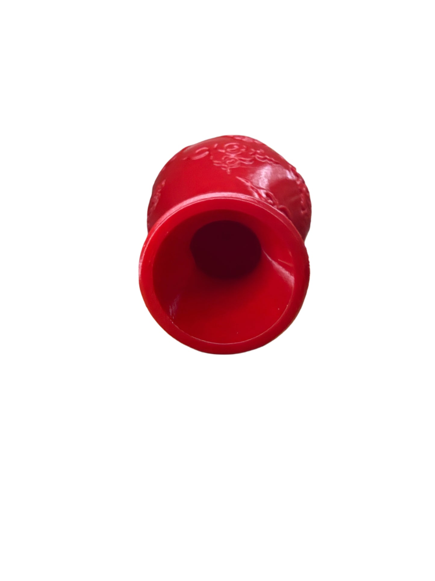 Red velvet vase