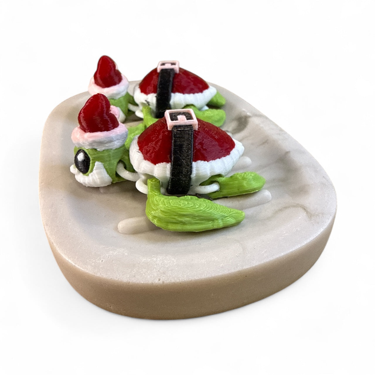 Articulated Santa turtles