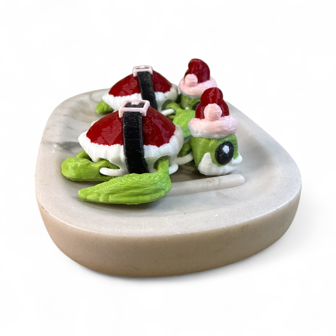 Articulated Santa turtles
