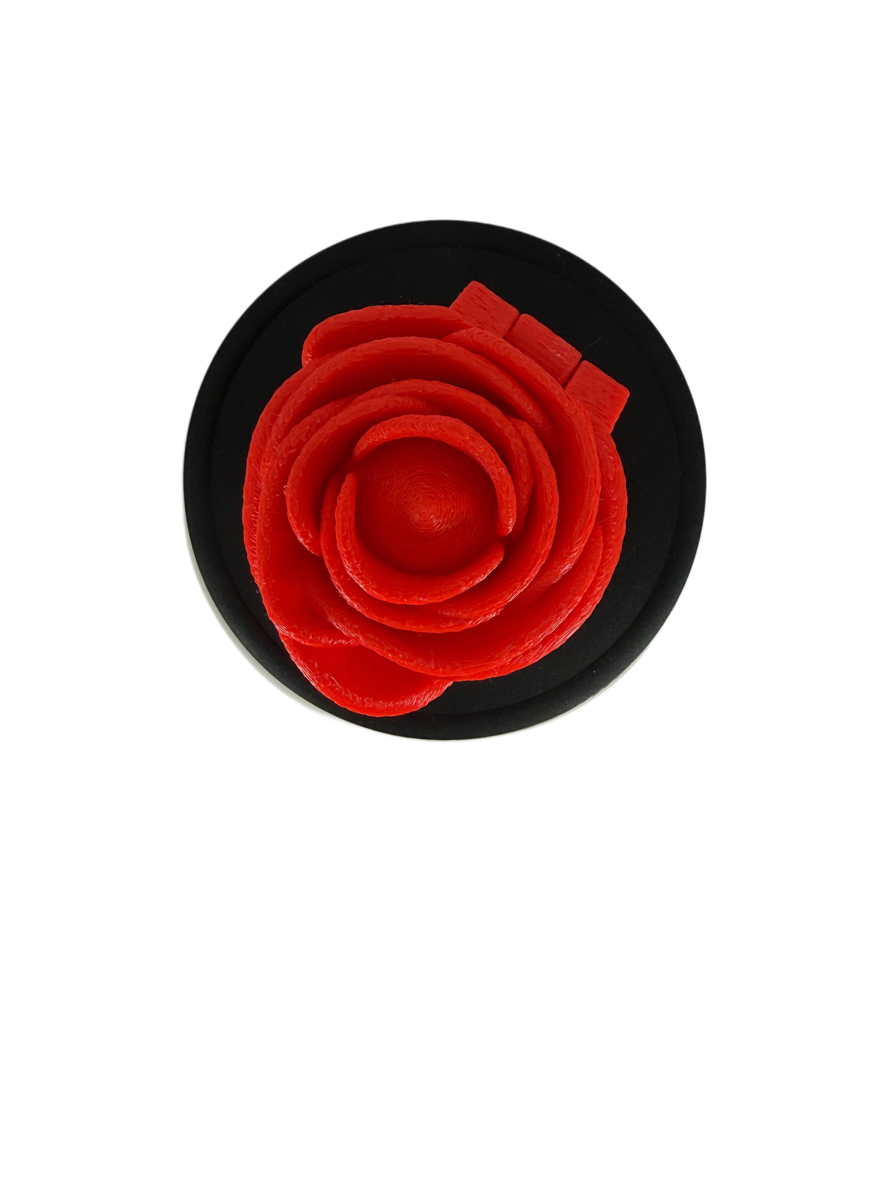 3D Printed Rose Keepsake Trinket Box