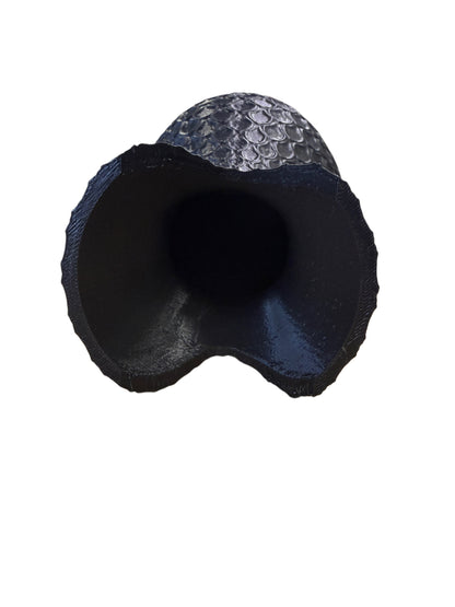 Black patterned large vases