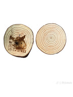 Personalised Wooden Engraving – Pine Wood Slice Keepsake