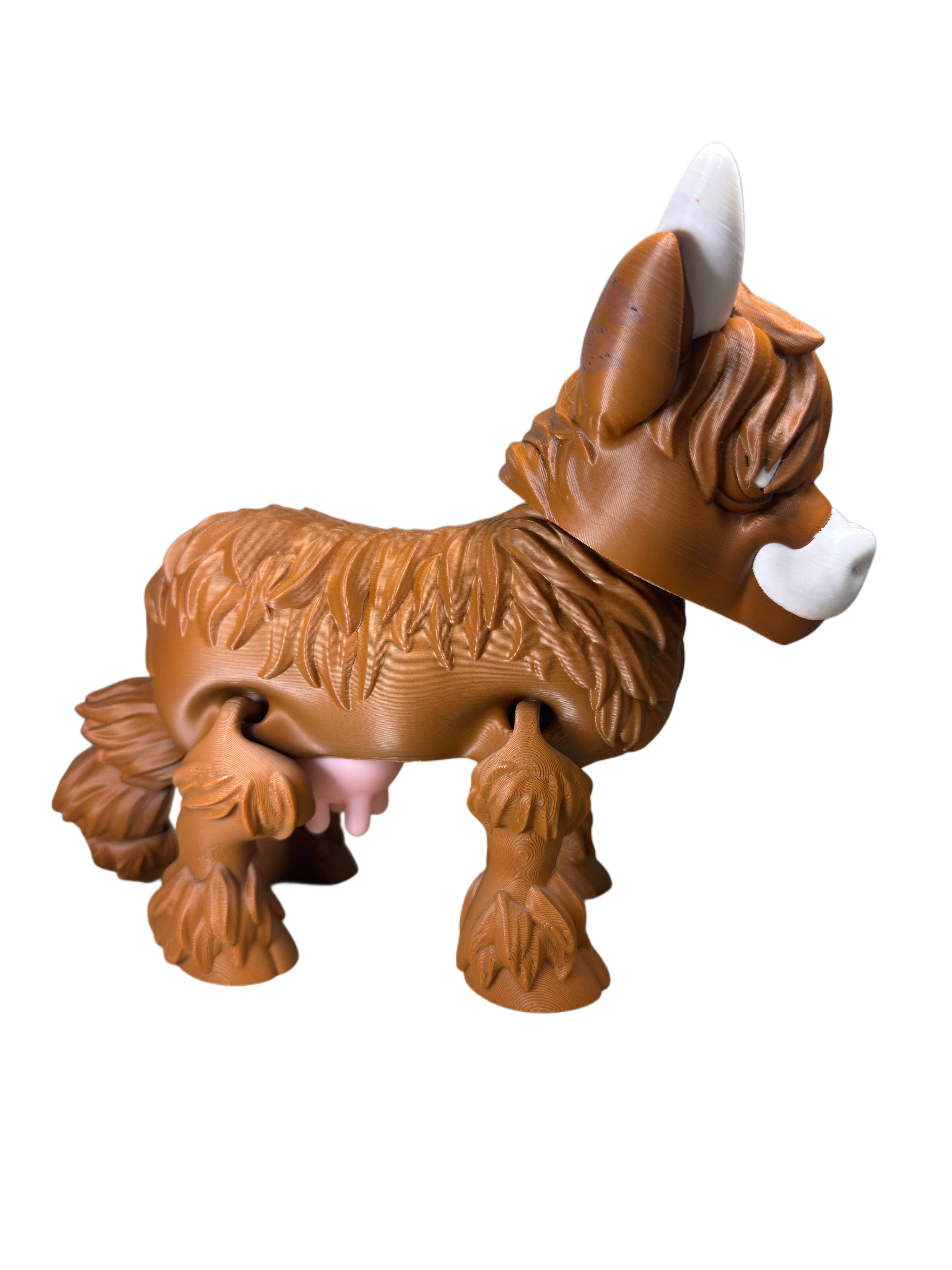 Custom 3D Printed Highland Cow – Detailed Collectible