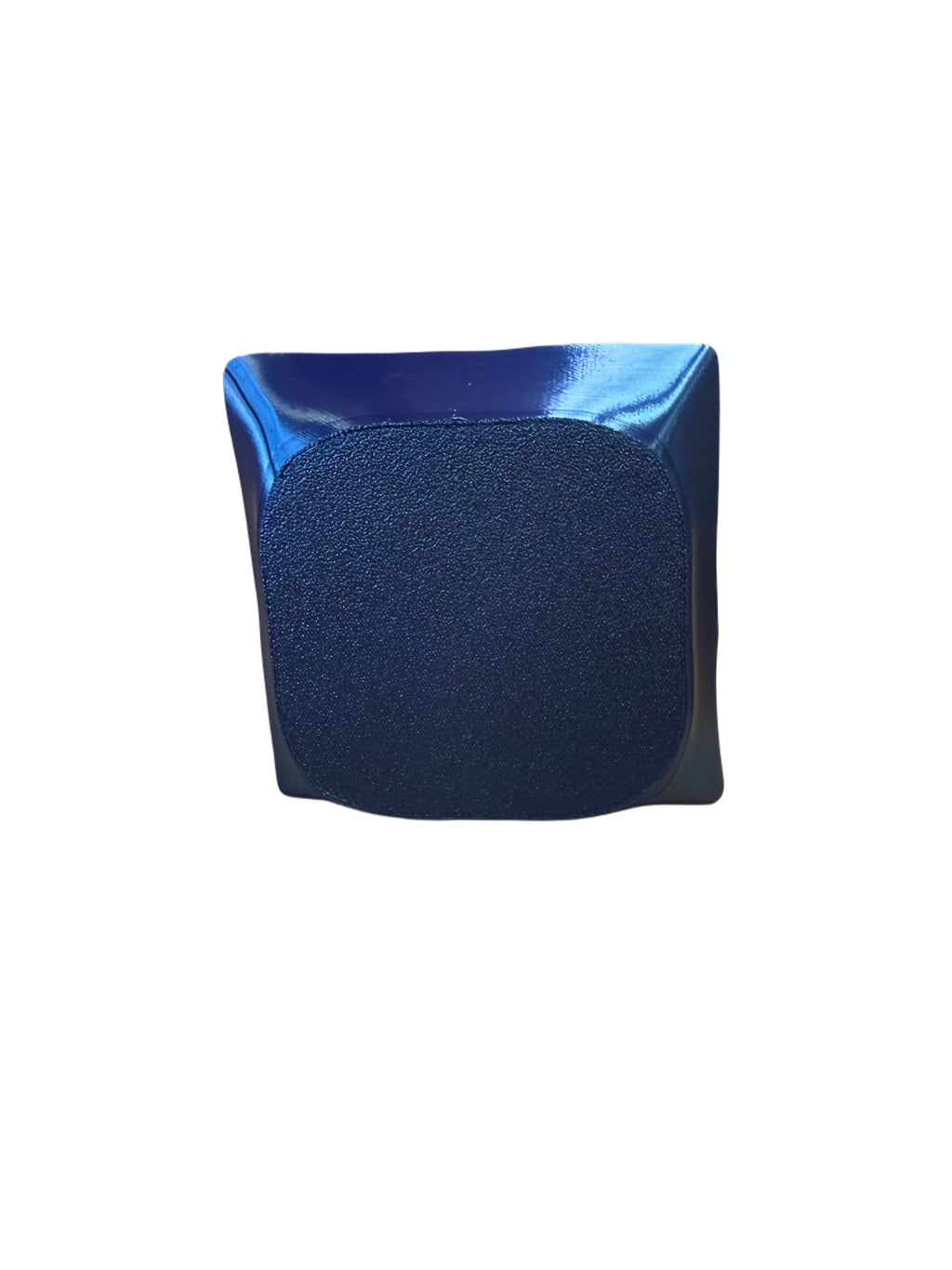 Metallic Silk Blue 3D Printed Vase – Luxurious Twisted Design