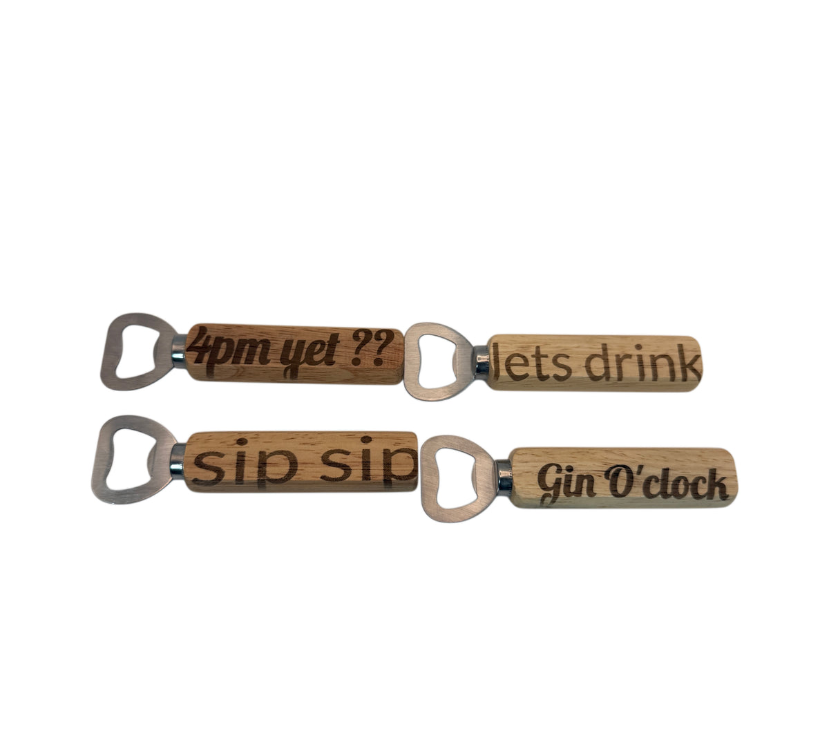 Personalised Wooden Bottle Opener – Create Your Own Design 🍻