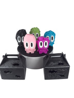 3D Printed Blob Rocks Collection – Monthly Colour Series with Carry Case Storage Box