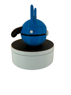 Lucario Inspired pokey ball Fidget Clicker – Matte Black & Blue Edition