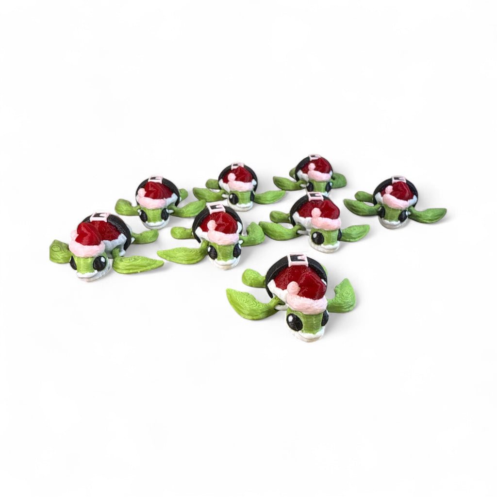 Articulated Santa turtles