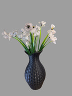 Premium Black Patterned 3D Printed Vase – Elegant & Affordable