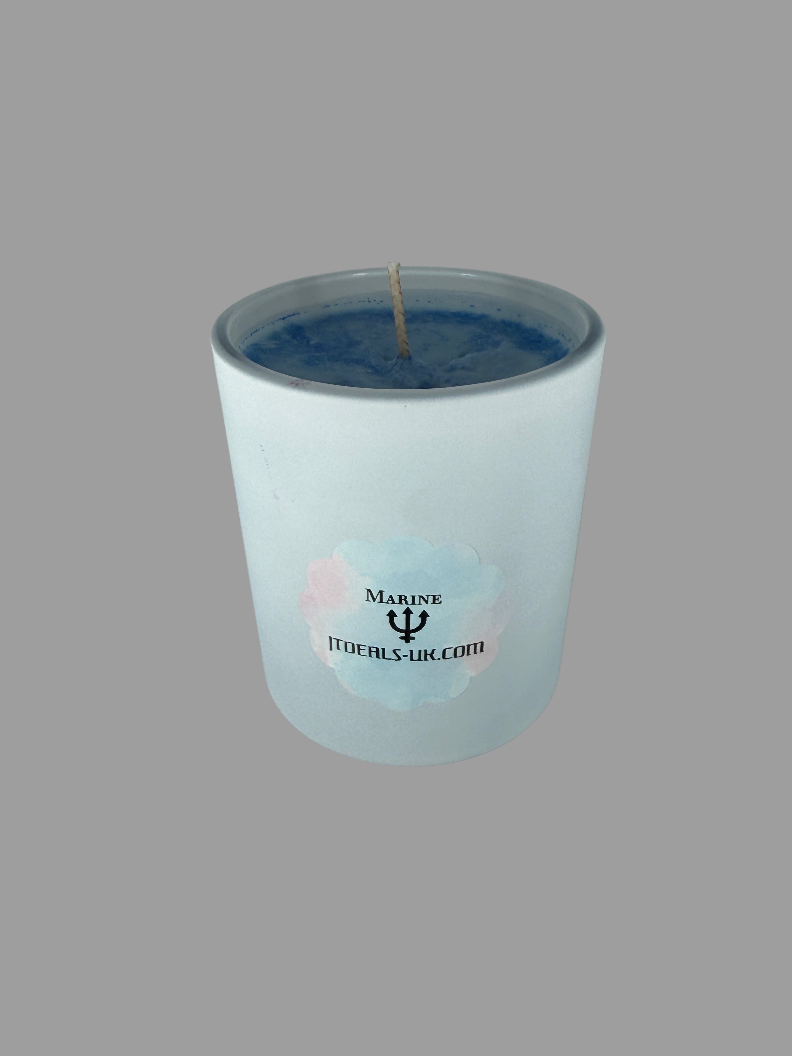 Marine Scented Candle - Soy Wax Coastal Fragrance