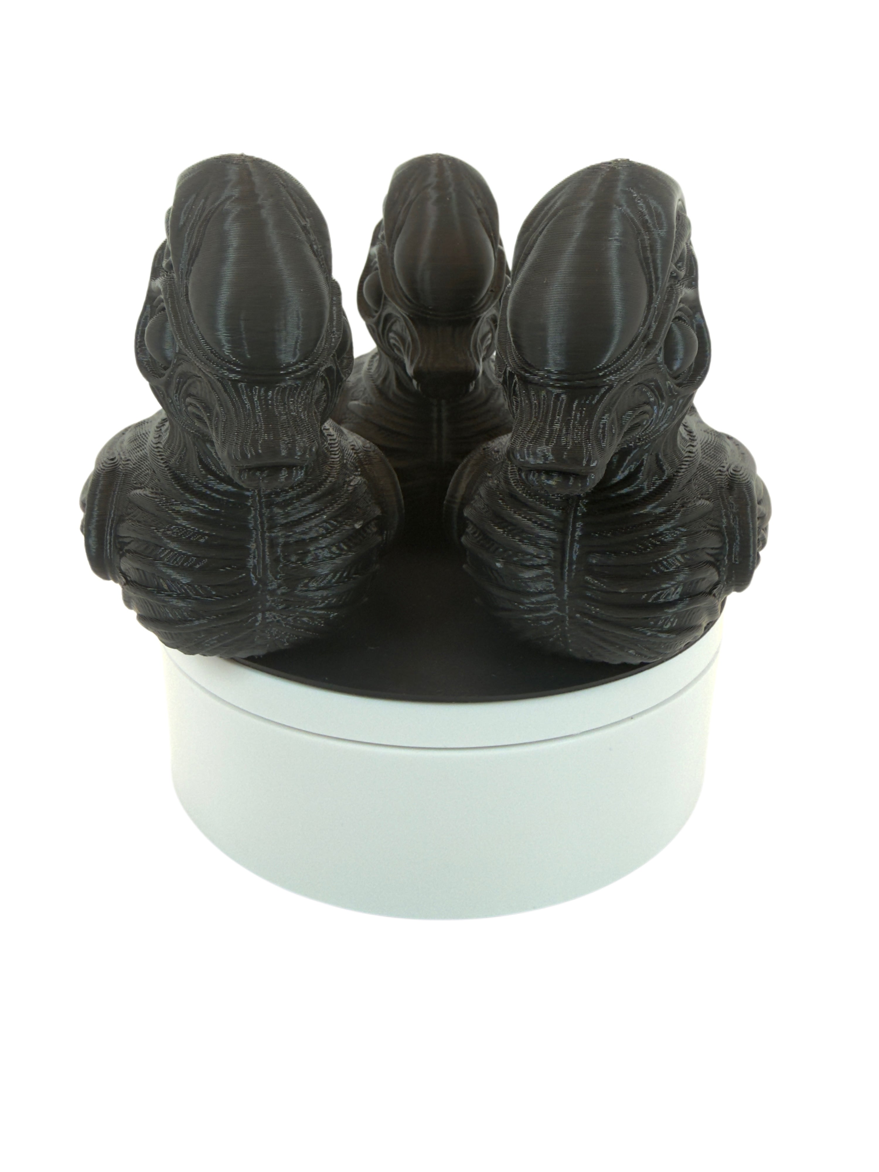 Xenophon (Alien) Inspired Duck – 3D Printed Collectible – Jet Black Finish