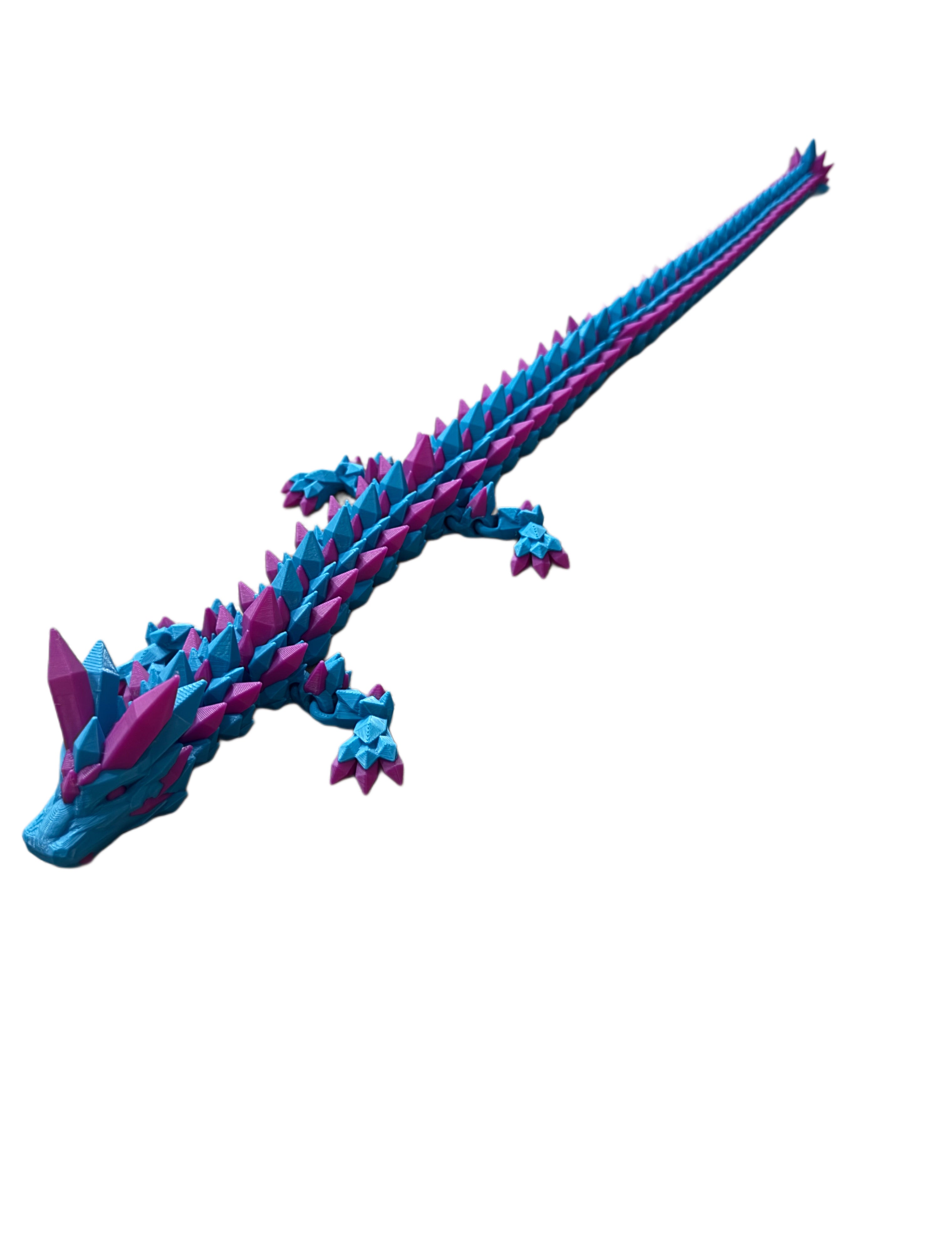 3D Printed Mythical Dragon (Blue & Purple Edition)