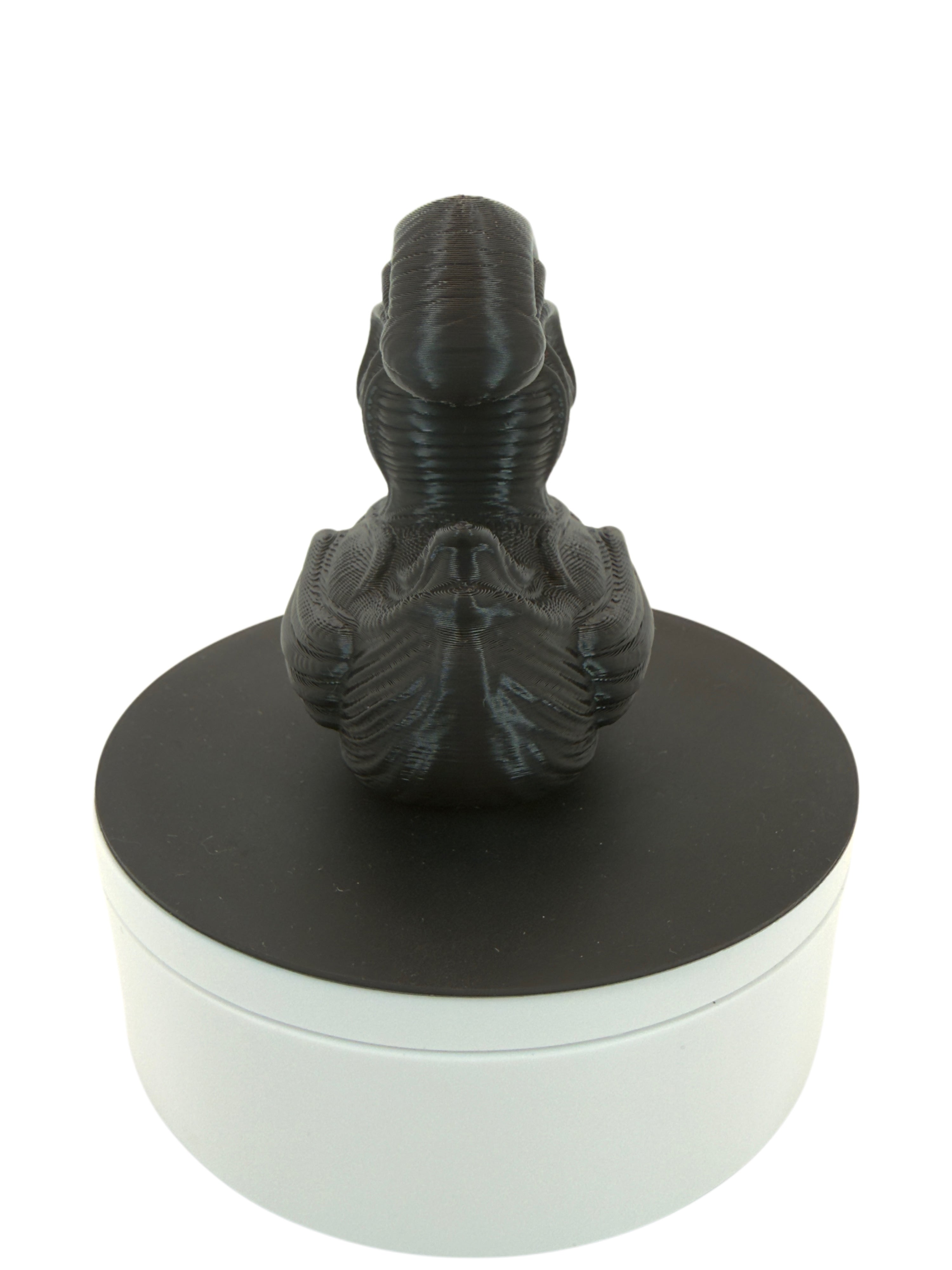 Xenophon (Alien) Inspired Duck – 3D Printed Collectible – Jet Black Finish