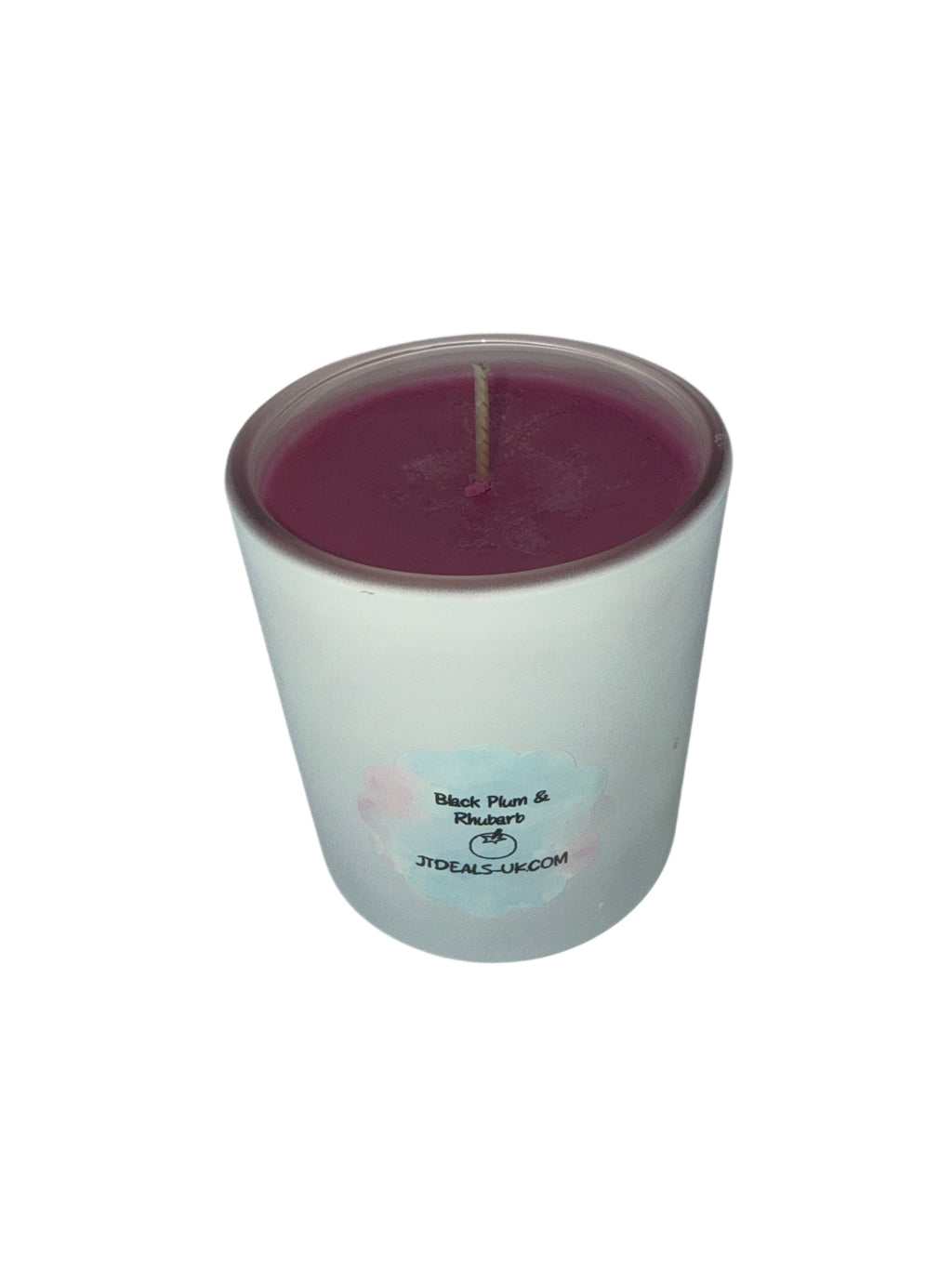 Black Plum & Rhubarb Scented Candle – Luxury Soy Wax Blend