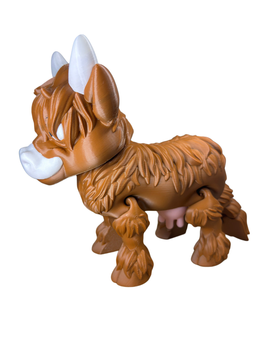 Custom 3D Printed Highland Cow – Detailed Collectible