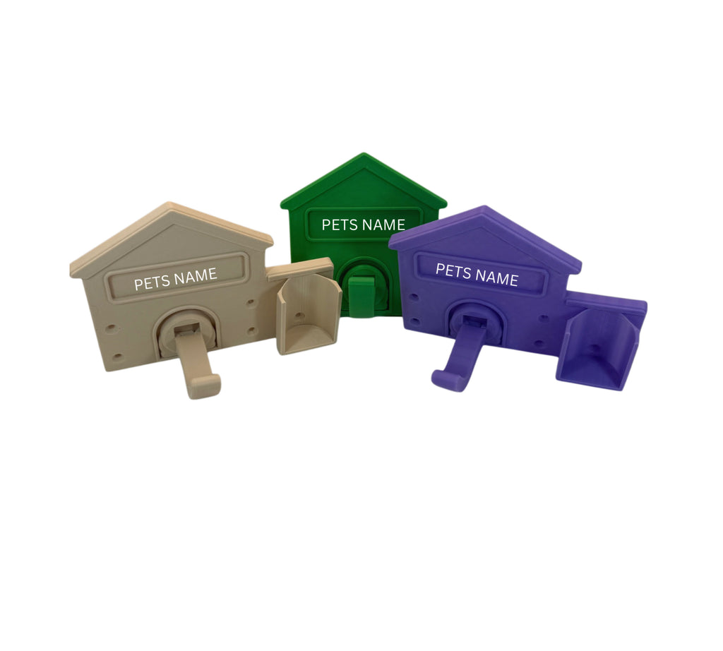 🐾 Custom Dog Lead Holder & Poo Bag Holder – Personalised 3D Printed Accessory
