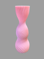 Pink Twisted 3D Printed Vase – Elegant & Affordable