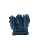 3D Printed “Three Wise Monkeys” Figurine Set – Purple & Blue Edition