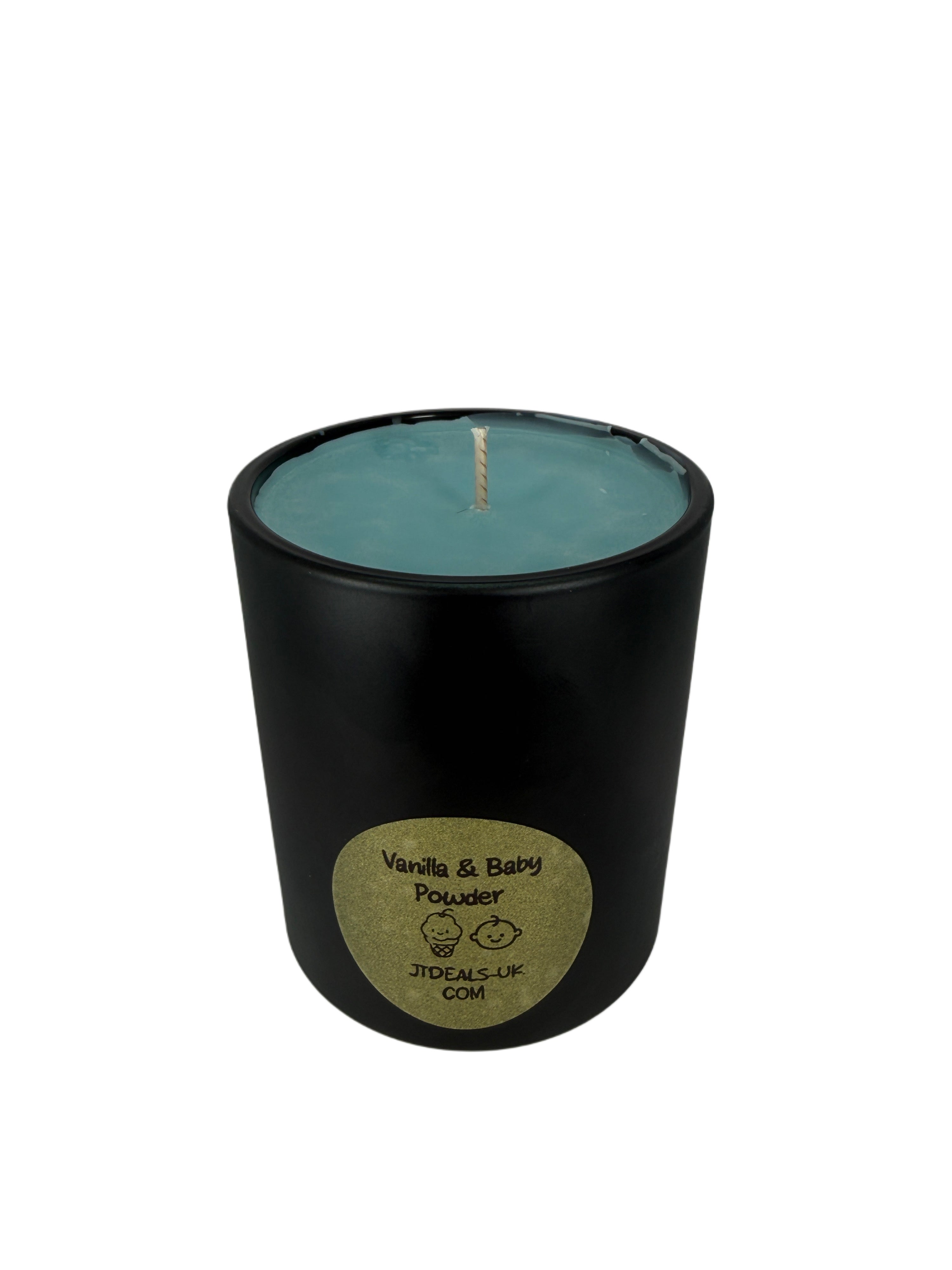 Vanilla & Baby Powder Scented Candle – Luxury Soy Wax