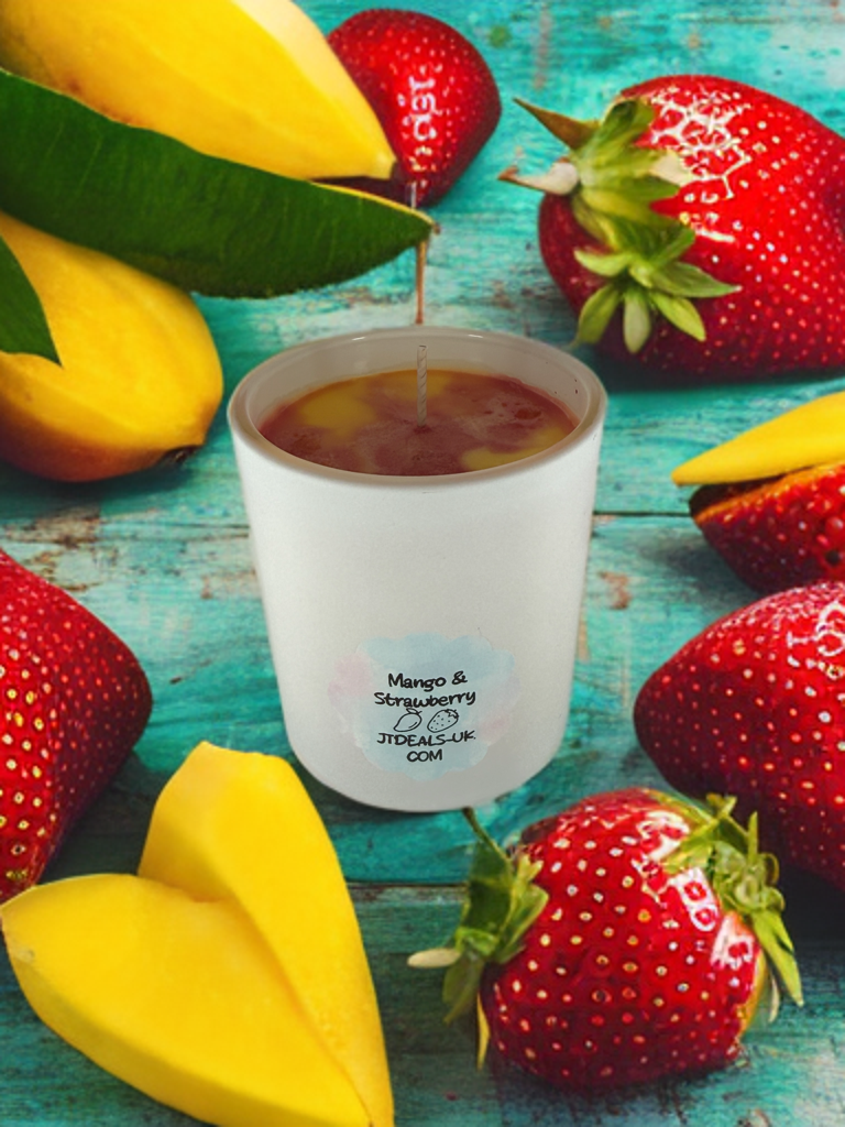 Strawberry & Mango Scented Candle