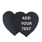 Personalised Natural Slate Coasters – Custom Engraved Gift