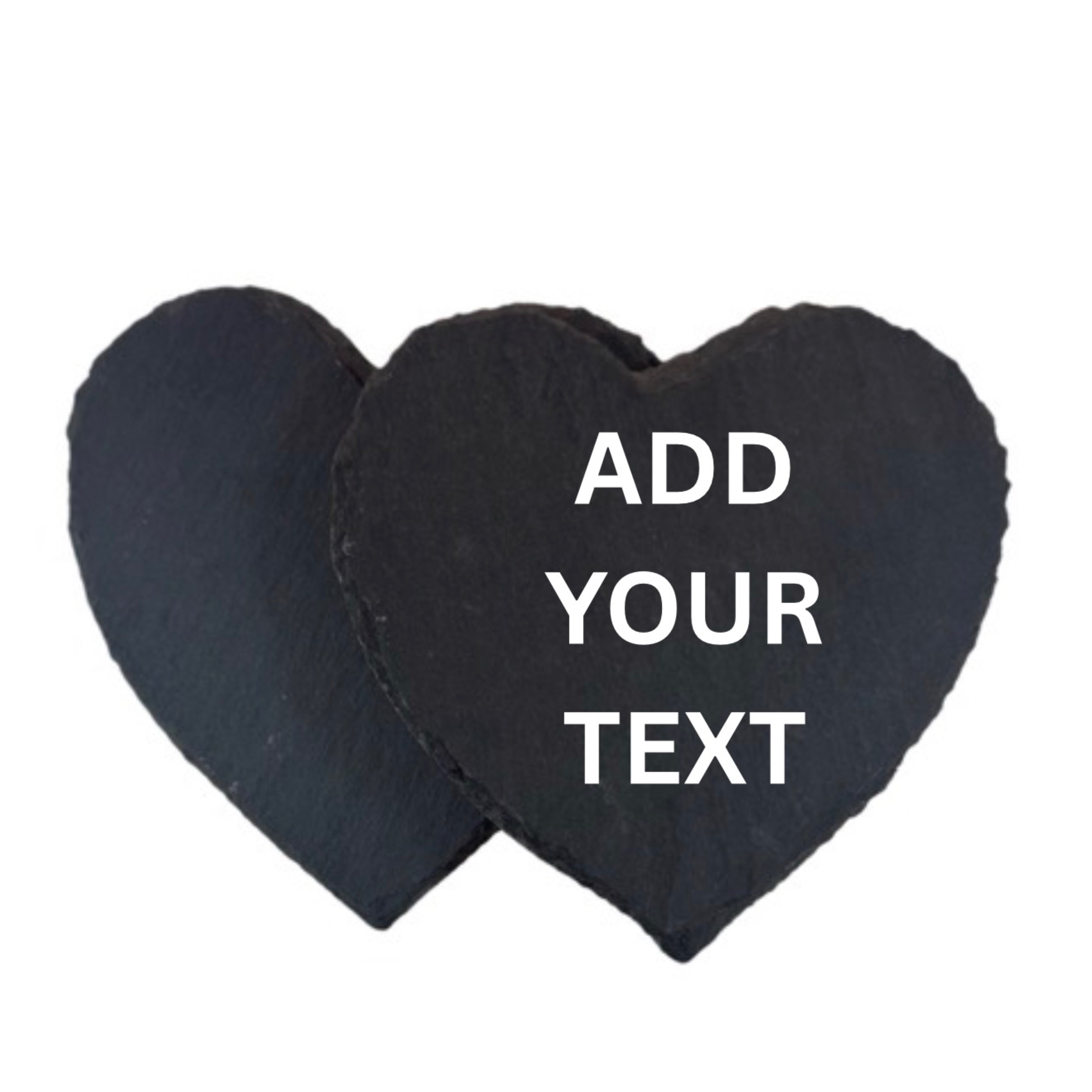 Personalised Natural Slate Coasters – Custom Engraved Gift