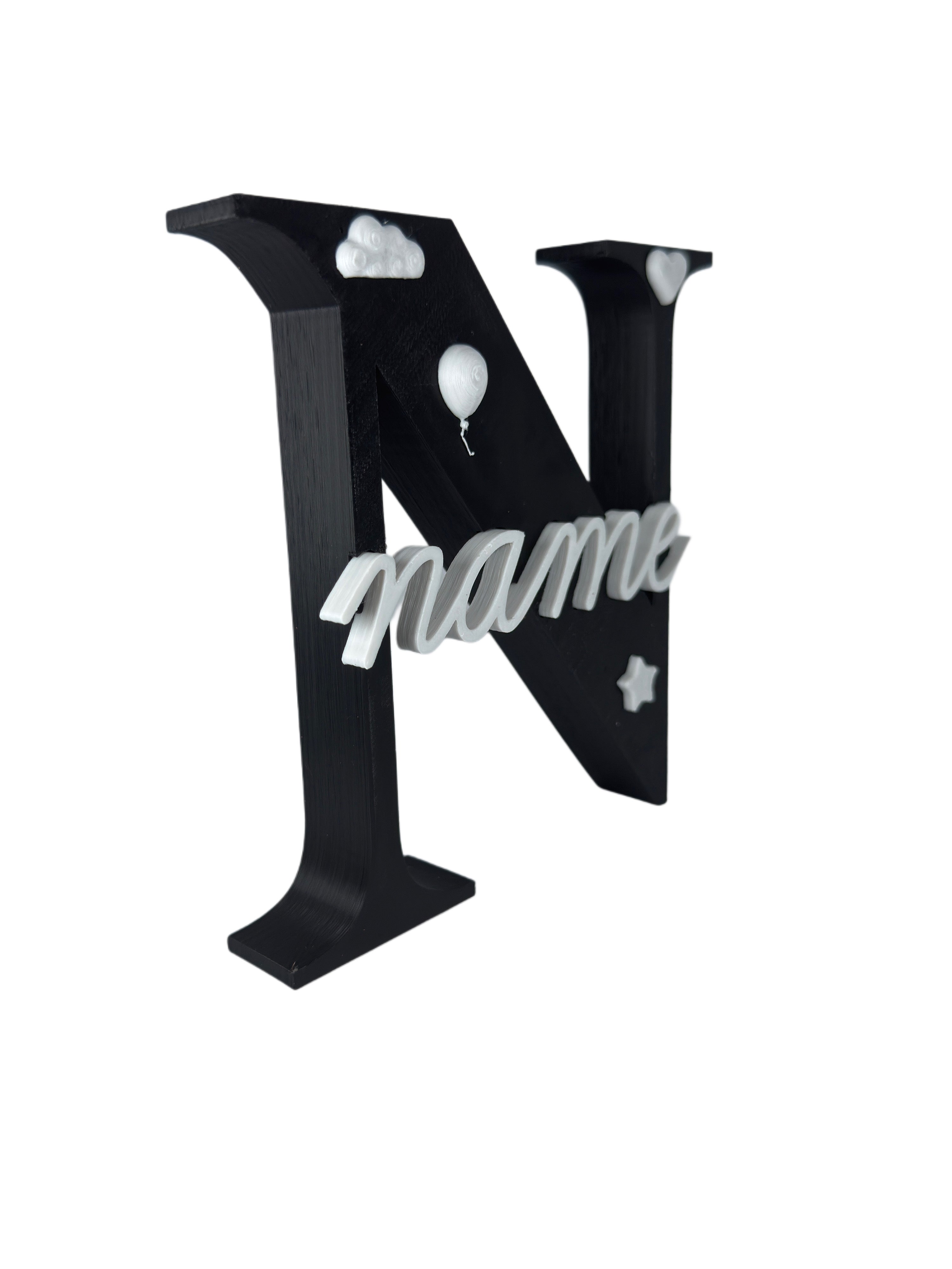 3D Printed Personalised Name Plate – Custom Colours Available | ★★★★★