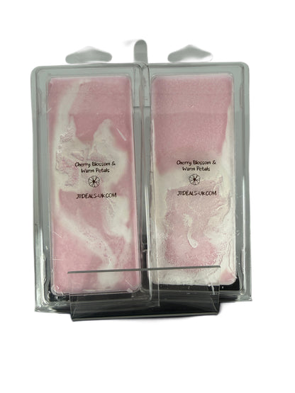 Cherry Blossom & Warm Petals Scented Soya Wax Snap Bar – Soft Floral Fragrance