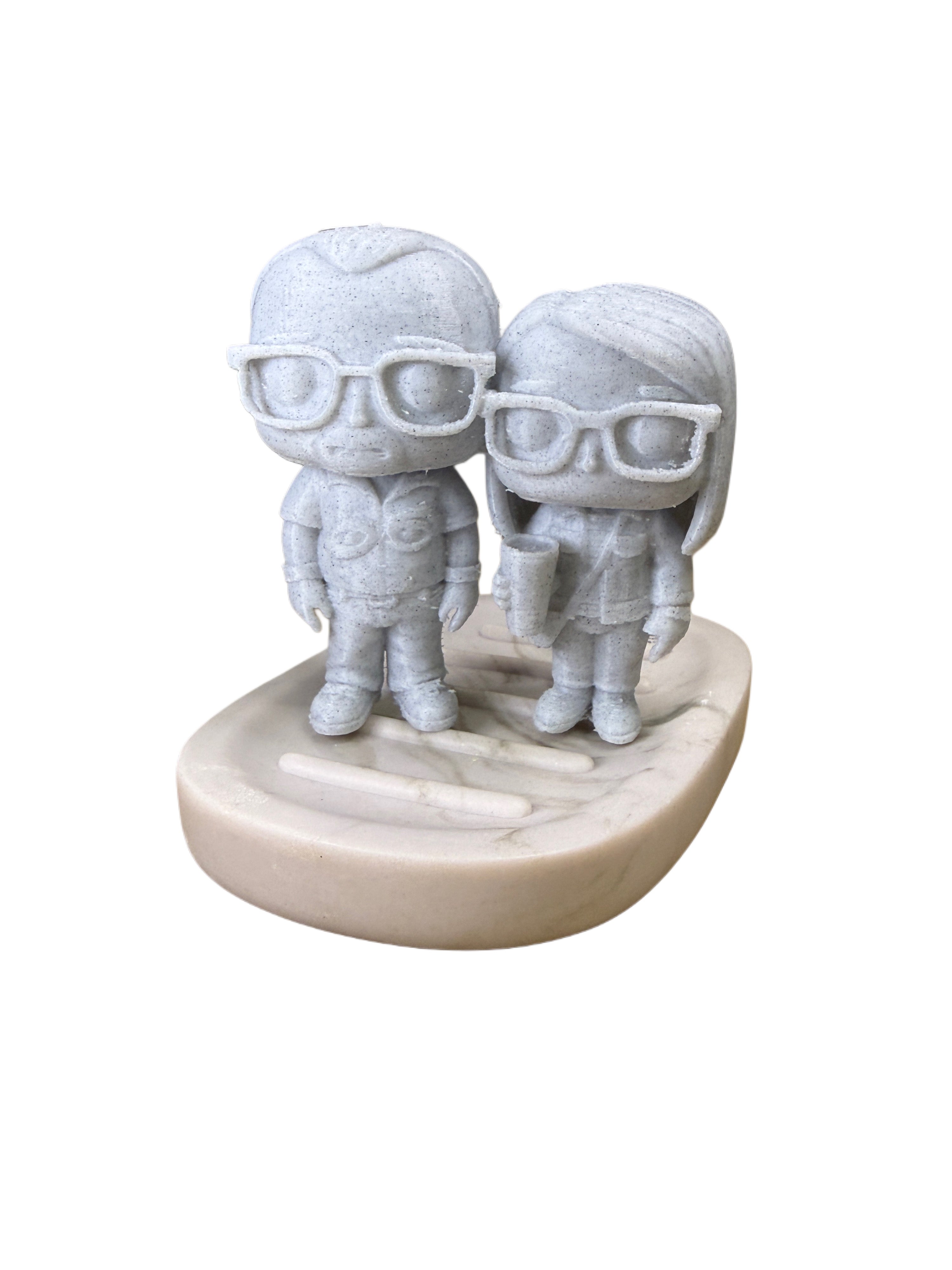 Custom sculpture his & hers
