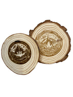 Personalised Wooden Engraving – Pine Wood Slice Keepsake