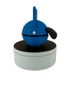 Lucario Inspired pokey ball Fidget Clicker – Matte Black & Blue Edition