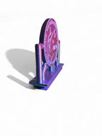 3D Printed Ðoge Figurine – Purple & Blue Edition