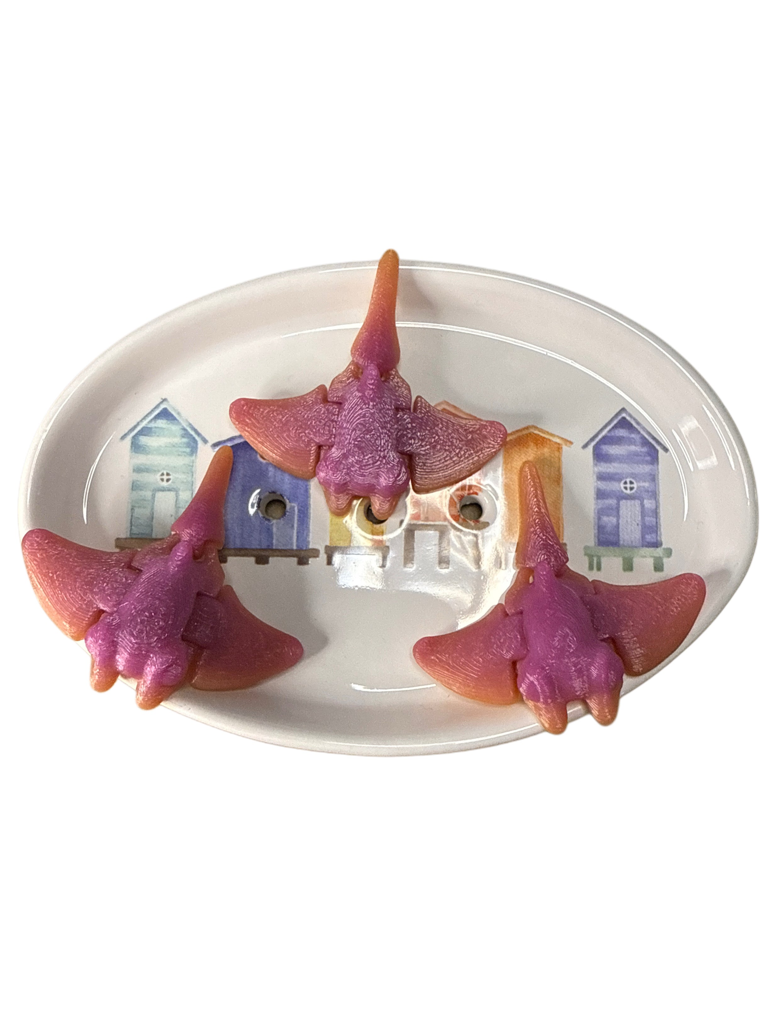 Articulated 3D Printed Sting Rays – Realistic & Colourful