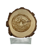 Personalised Wooden Engraving – Pine Wood Slice Keepsake