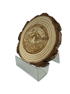 Space Themed Wooden Coaster – Handcrafted from Pine Wood