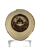 Space Themed Wooden Coaster – Handcrafted from Pine Wood