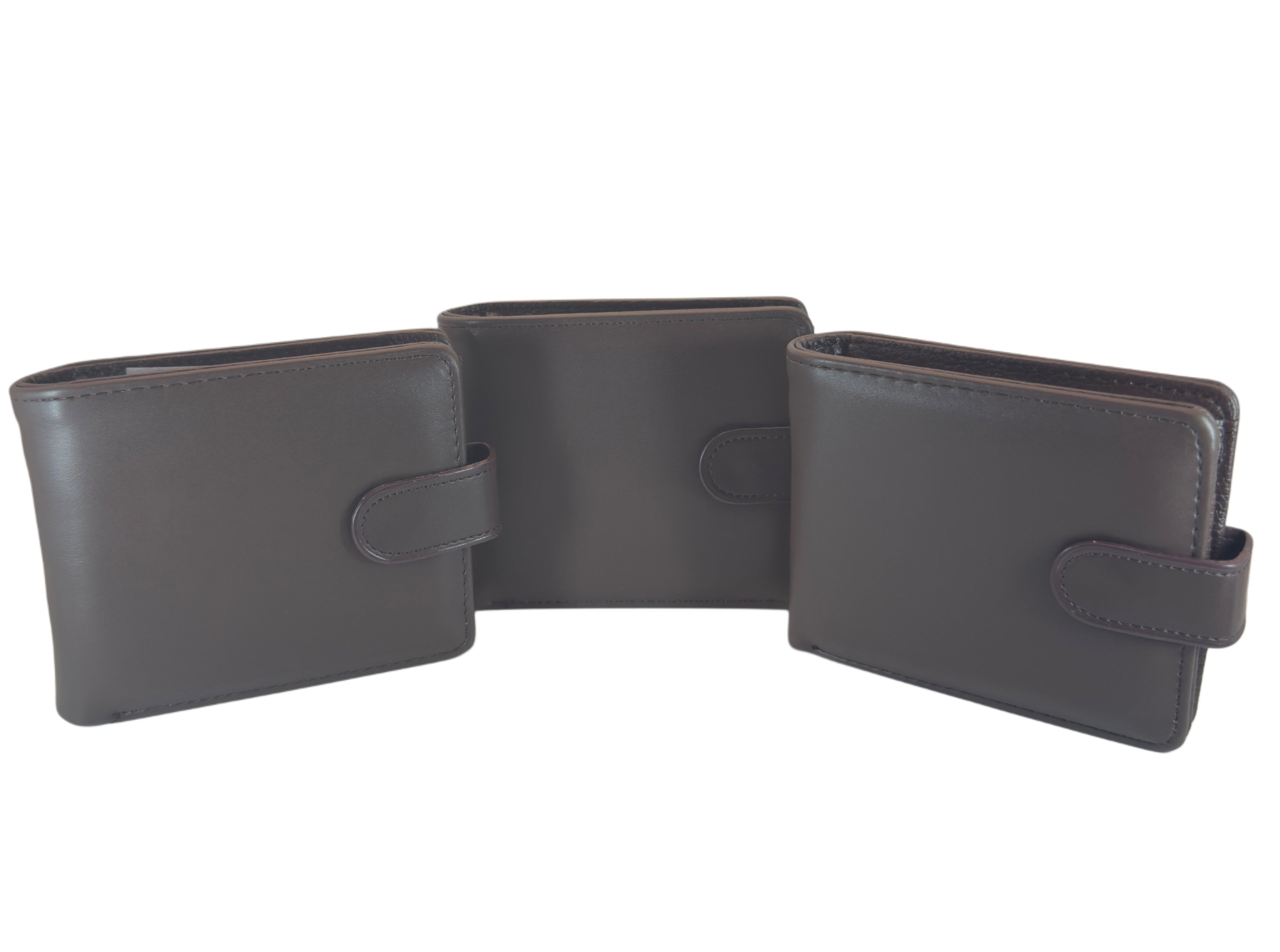 Personalised Engraved Leather Wallet – Premium Dark Brown Finish