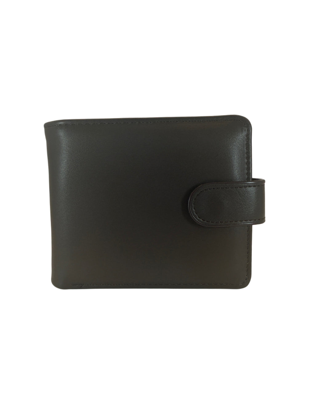 Personalised Engraved Leather Wallet – Premium Dark Brown Finish