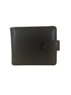 Personalised Engraved Leather Wallet – Premium Dark Brown Finish
