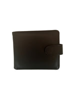 Personalised Engraved Leather Wallet – Premium Dark Brown Finish