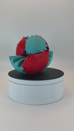 Transforming Fidget Ball – Red & Blue 3D Printed Throw Toy