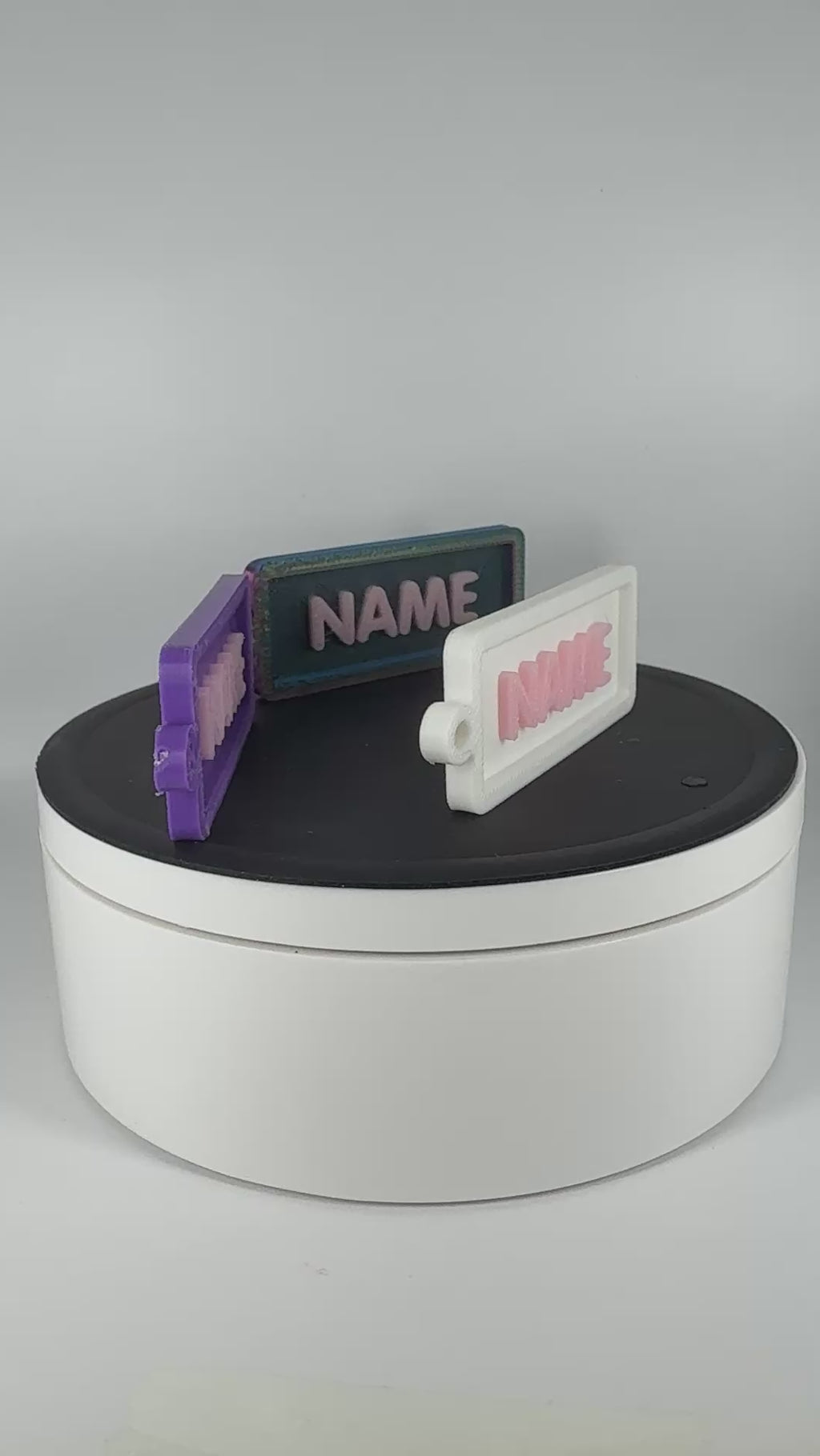 Personalised Name Tag Keychains – Customisable in a Variety of Colours