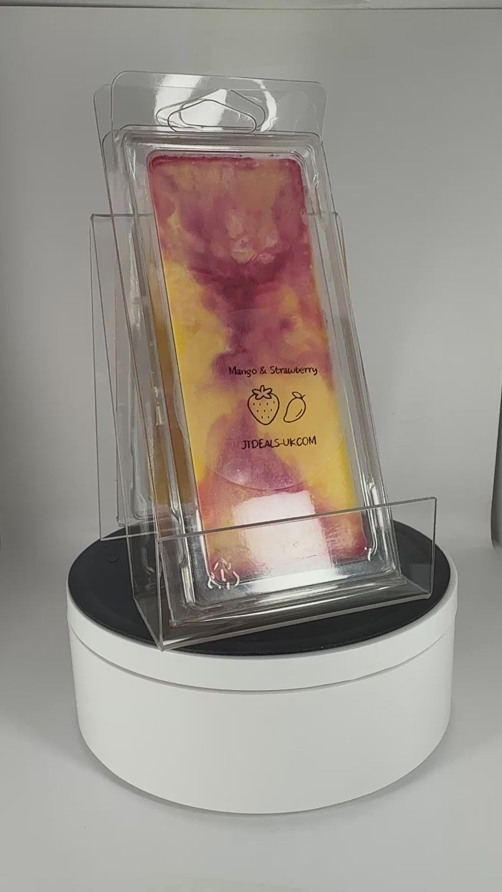 Mango & Strawberry Scented Soya Wax Snap Bar – Tropical Fruity Fragrance